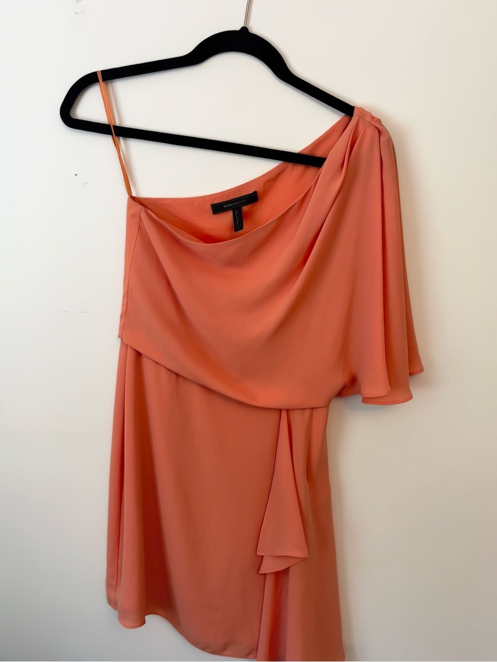 One-Shoulder Coral Dress - Women
